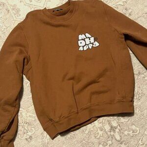 Madhappy Tortoise Graphic Capsule Fleece Crewneck in Conifer - Size S